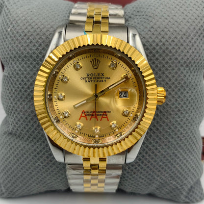Rolx Twotone Golden Jublie Datejust Watch