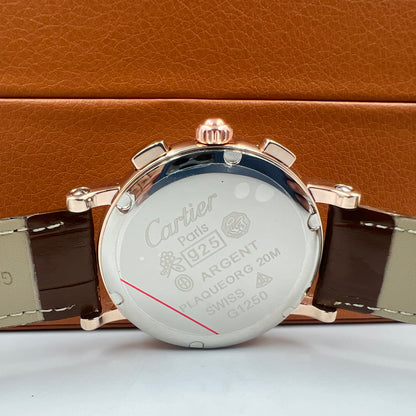 Cartie Chronograph SunMoon Quartz Brown Watch