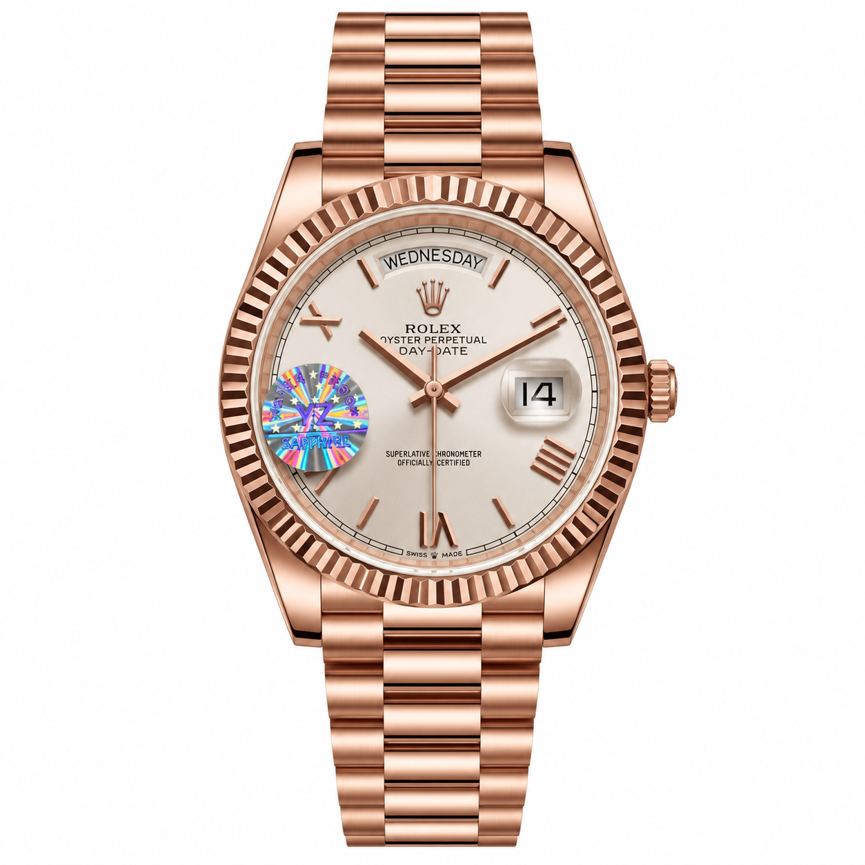 Master Rolx DayDate Copper White Automatic Watch