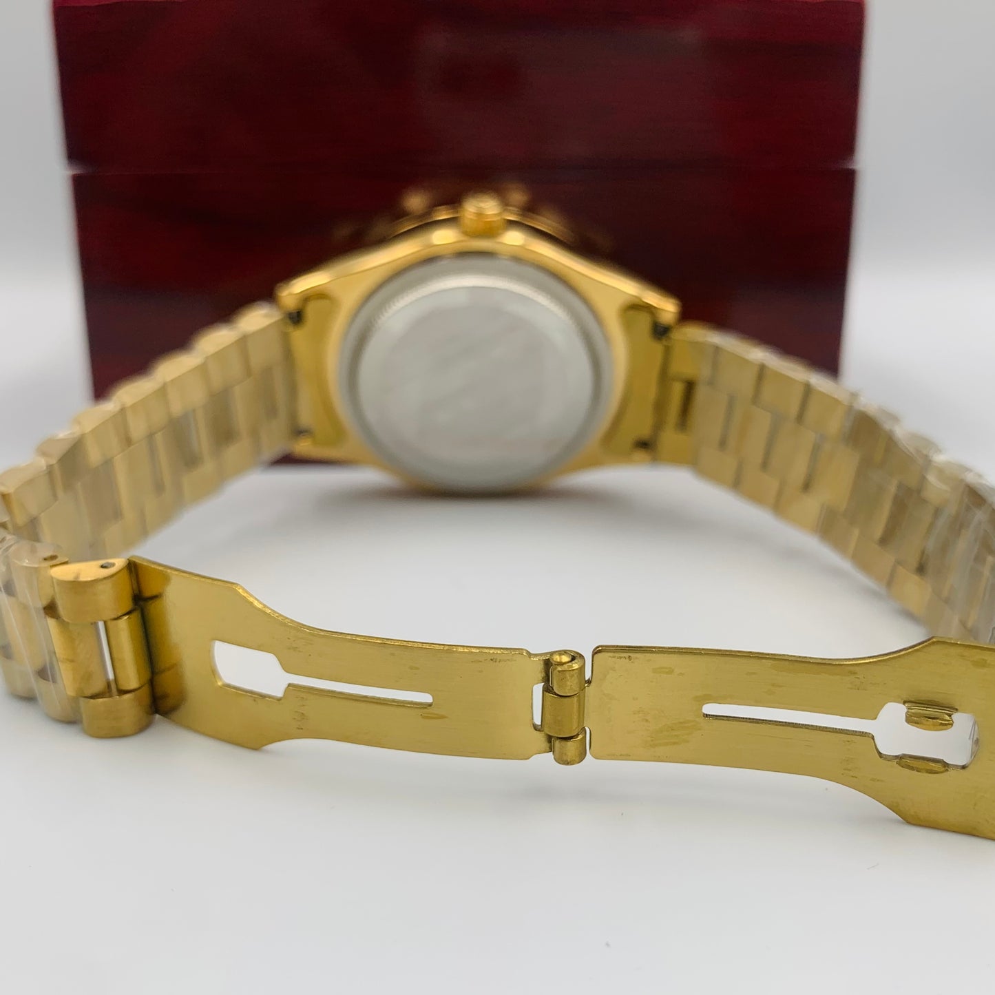 Rolx Milgauss Full Golden Black Datejust Watch