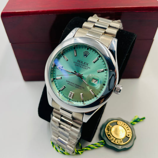 Silver SkyBlue Oyster Watch