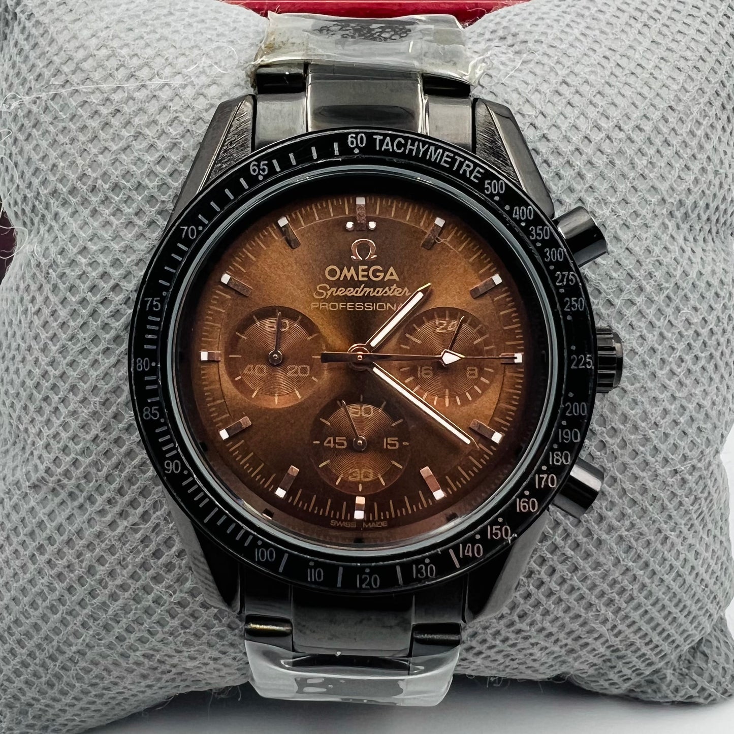 Omega Chain Black Brown Watch
