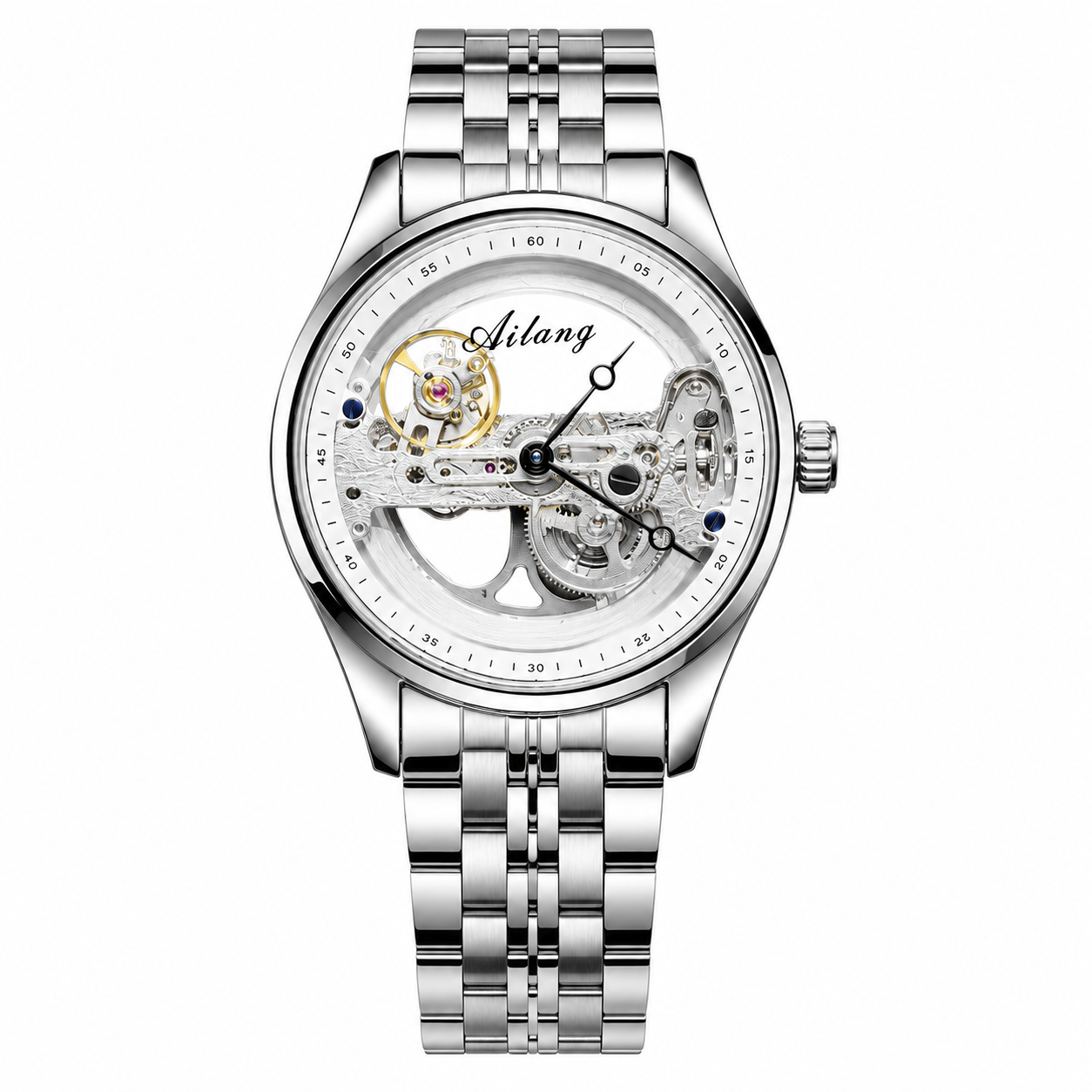 Master Ailang Original Tourbillon Automatic Silver Watch