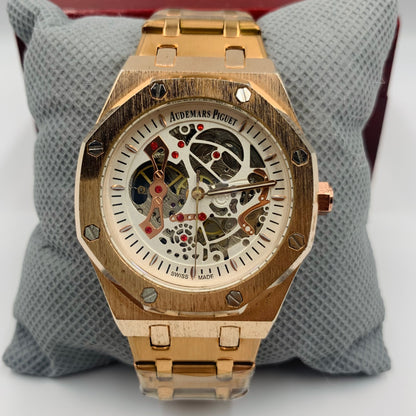 AP Copper Strap White Dail Automatic Watch