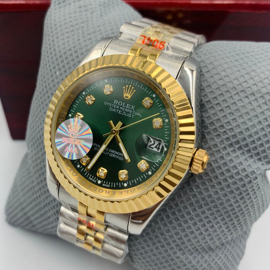 Twotone Green Datejust