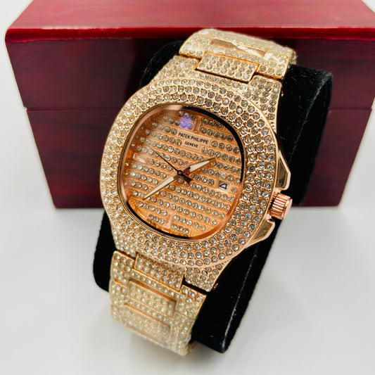 Patek Stones RoseGold Watch