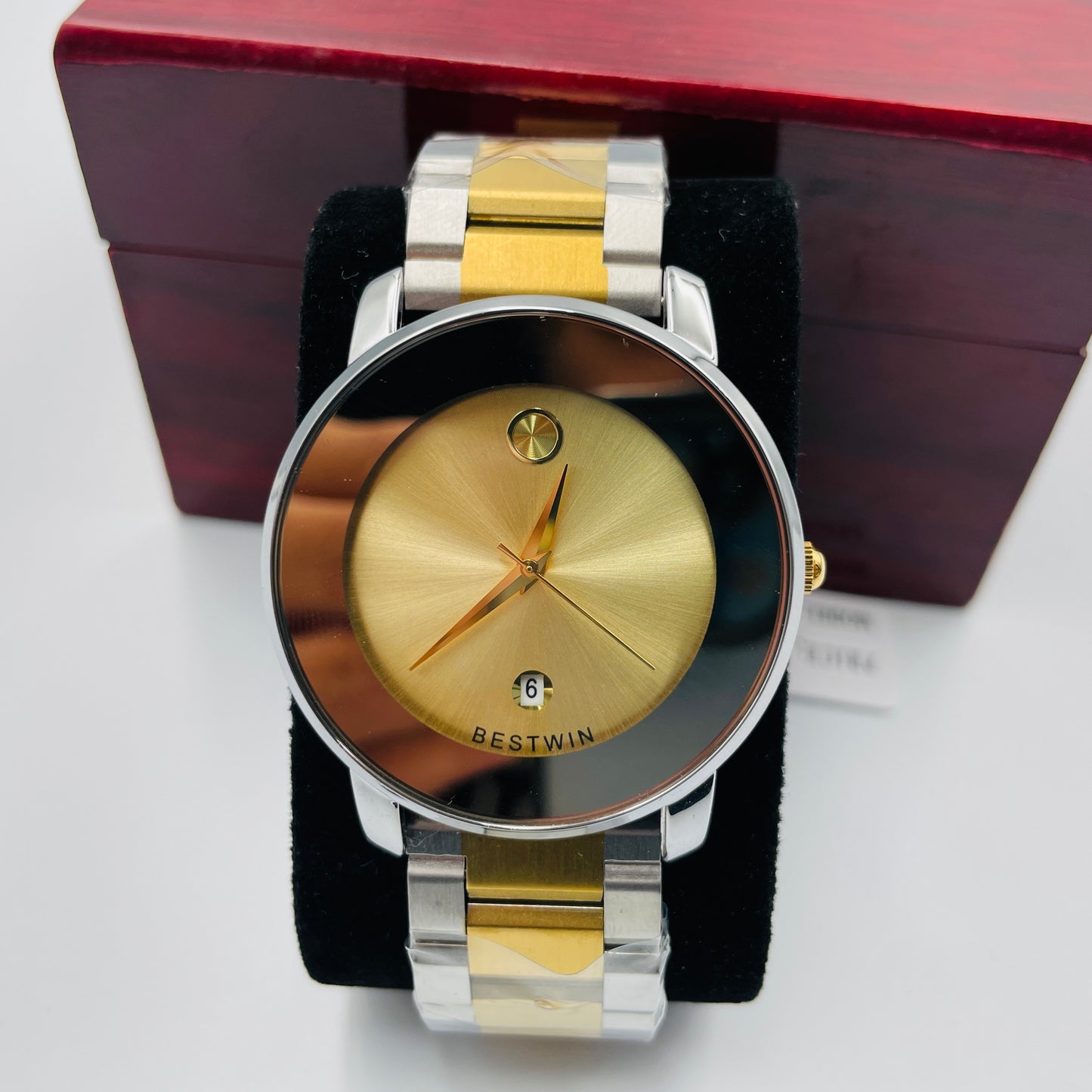 Bestwin Twotone Golden Dial Watch