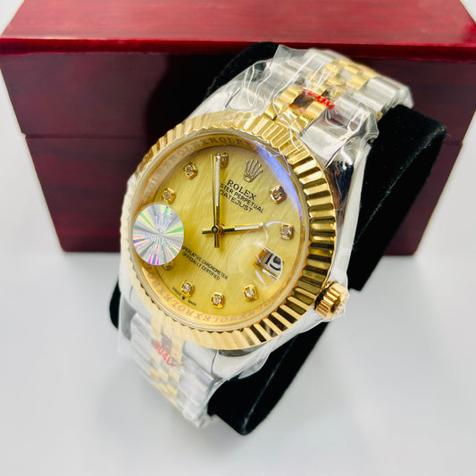 Twotone Golden Datejust Watch