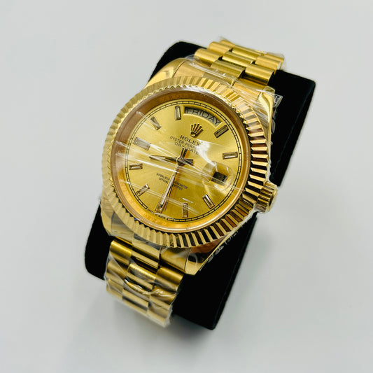 Master Full Golden Day-Date Automatic Watch