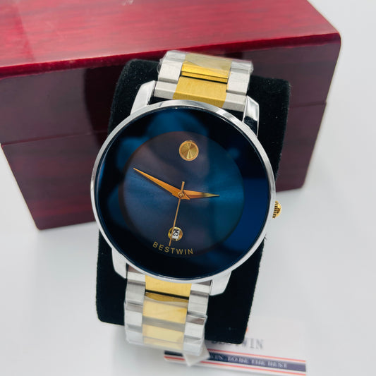 Bestwin Twotone Blue Dial Watch