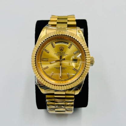 Master Full Golden Day-Date Automatic Watch