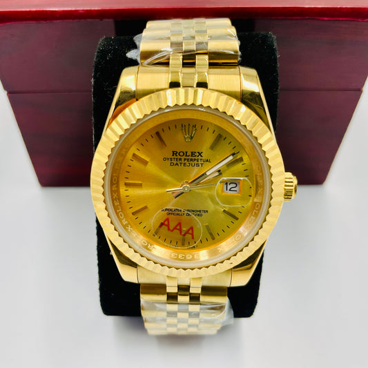 Full Golden Index Datejust Watch