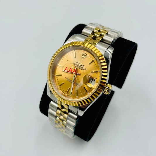 Twotone Golden Datejust Automatic Watch