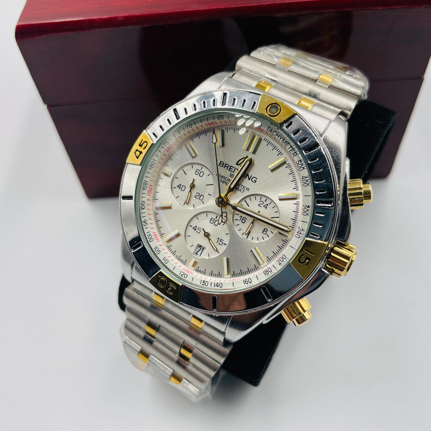 Twotone Silver Chronometer 1884 Working Watch