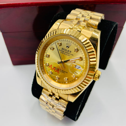 Full Golden Diamond Datejust Watch
