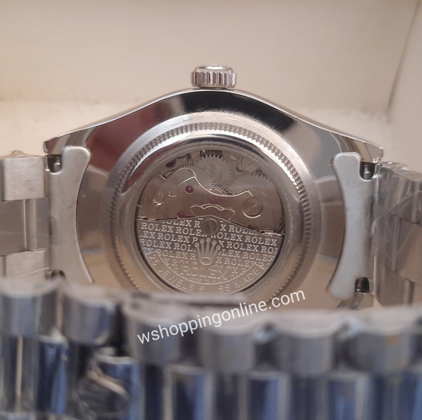 Silver Black Logo Automatic Watch