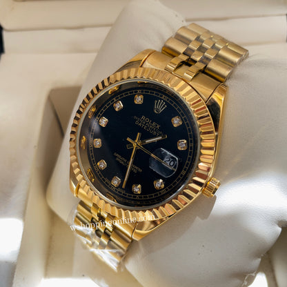 Golden black Dial Datejust Watch