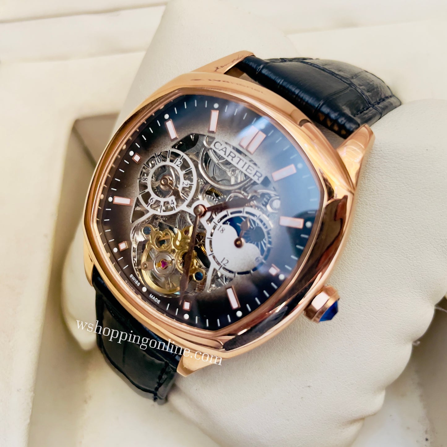 Master Black Rose sunmoon Automatic Watch