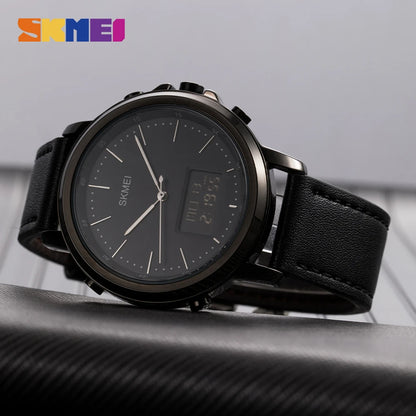 Skmei All Black Leather Original Watch