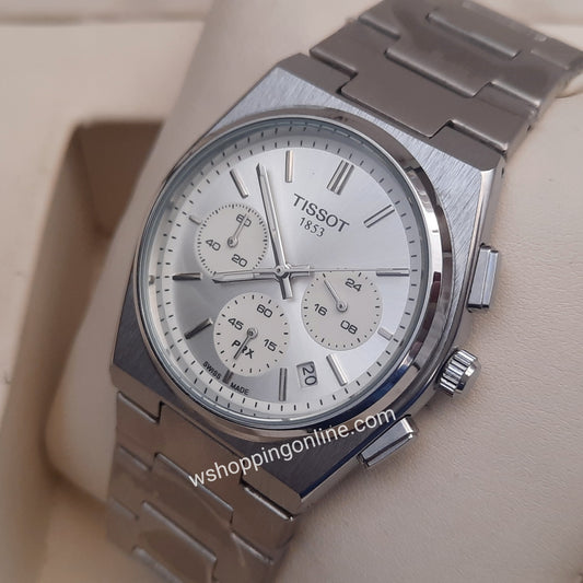 PRX Full Silver Chronograph Working Watch