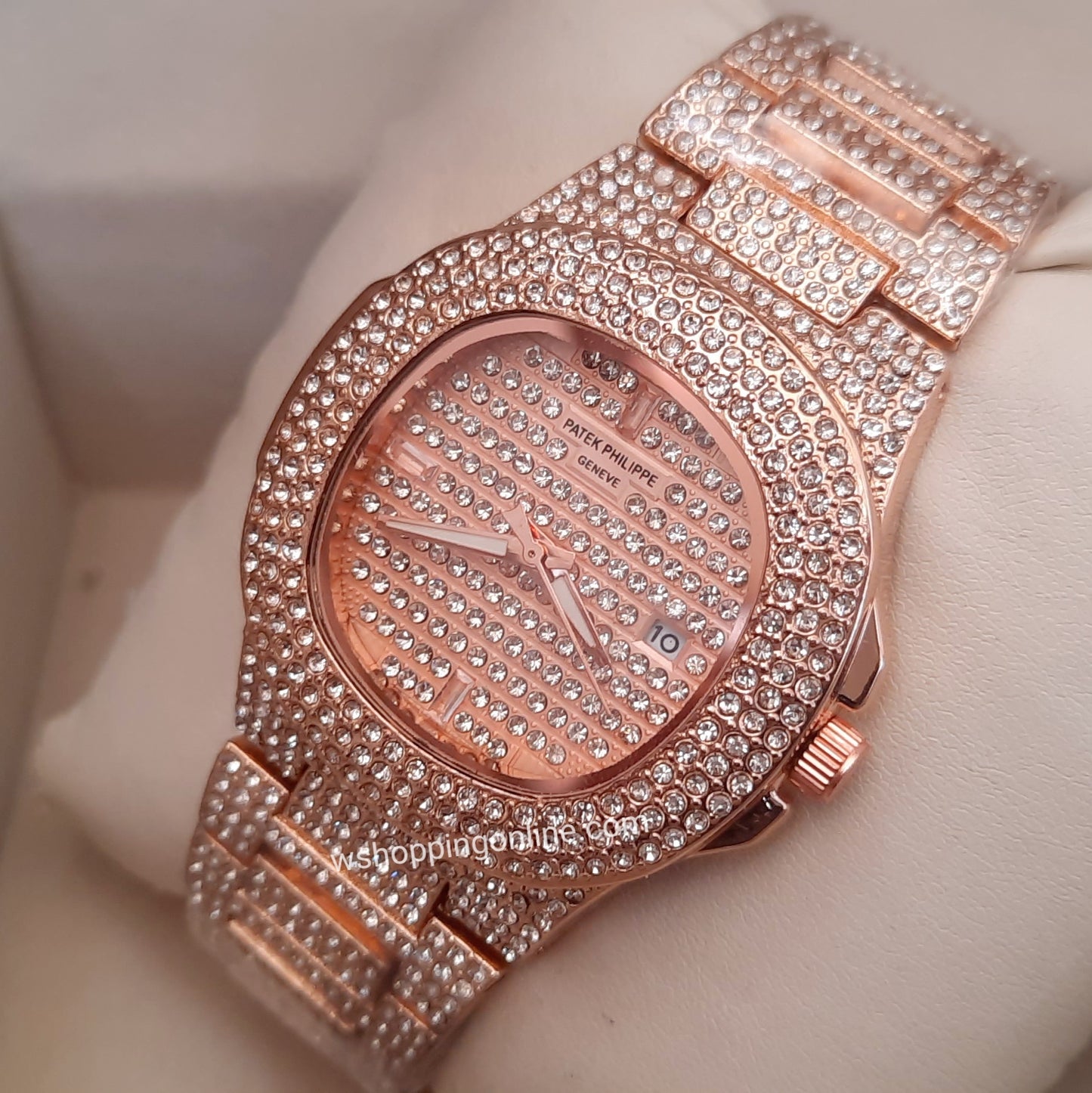 Patek Diamond RoseGold Watch