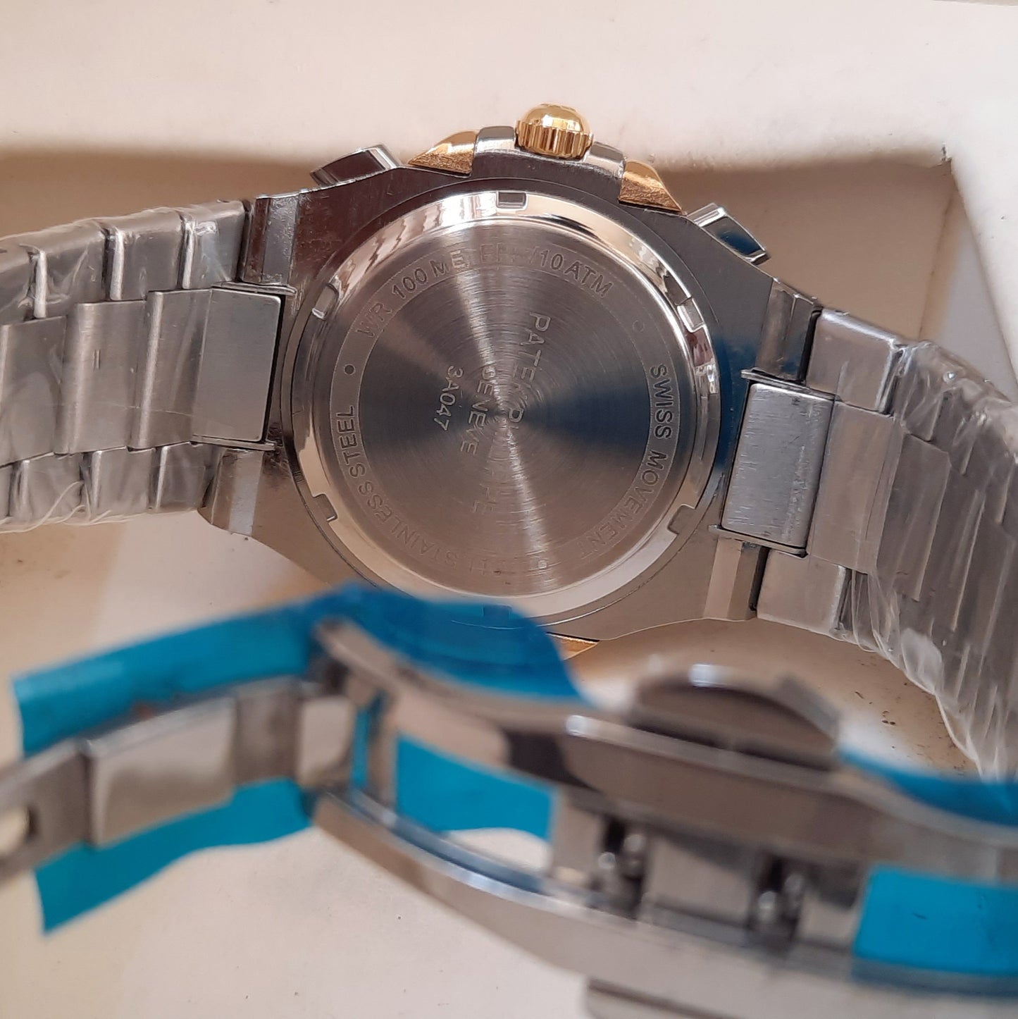 Golden Blue SunMoon Chronograph Working