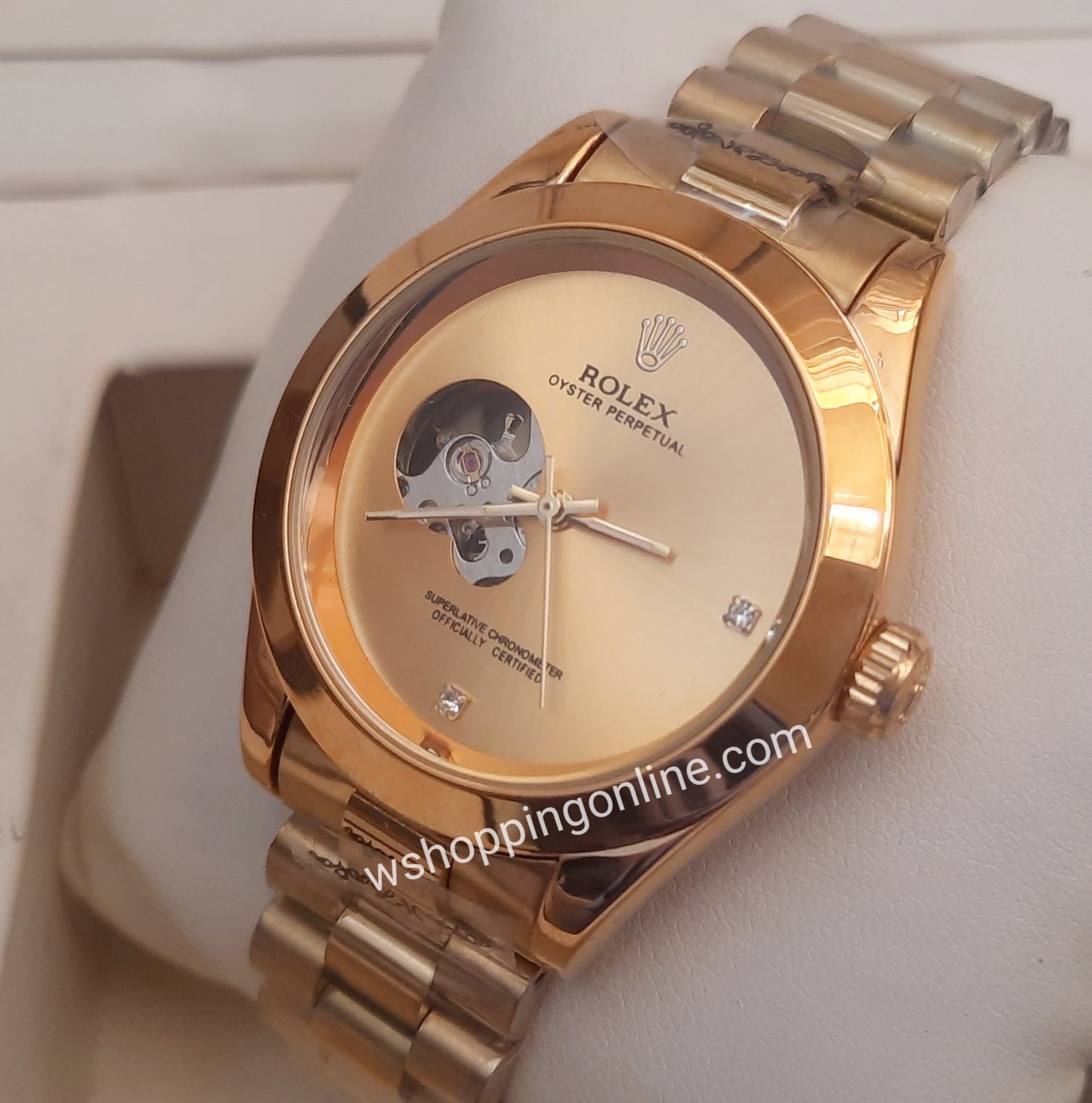 Single Eye Full Golden Automatic Watch