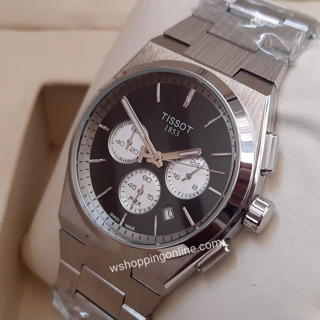 Master PRX Silver Black Chronograph Working Watch