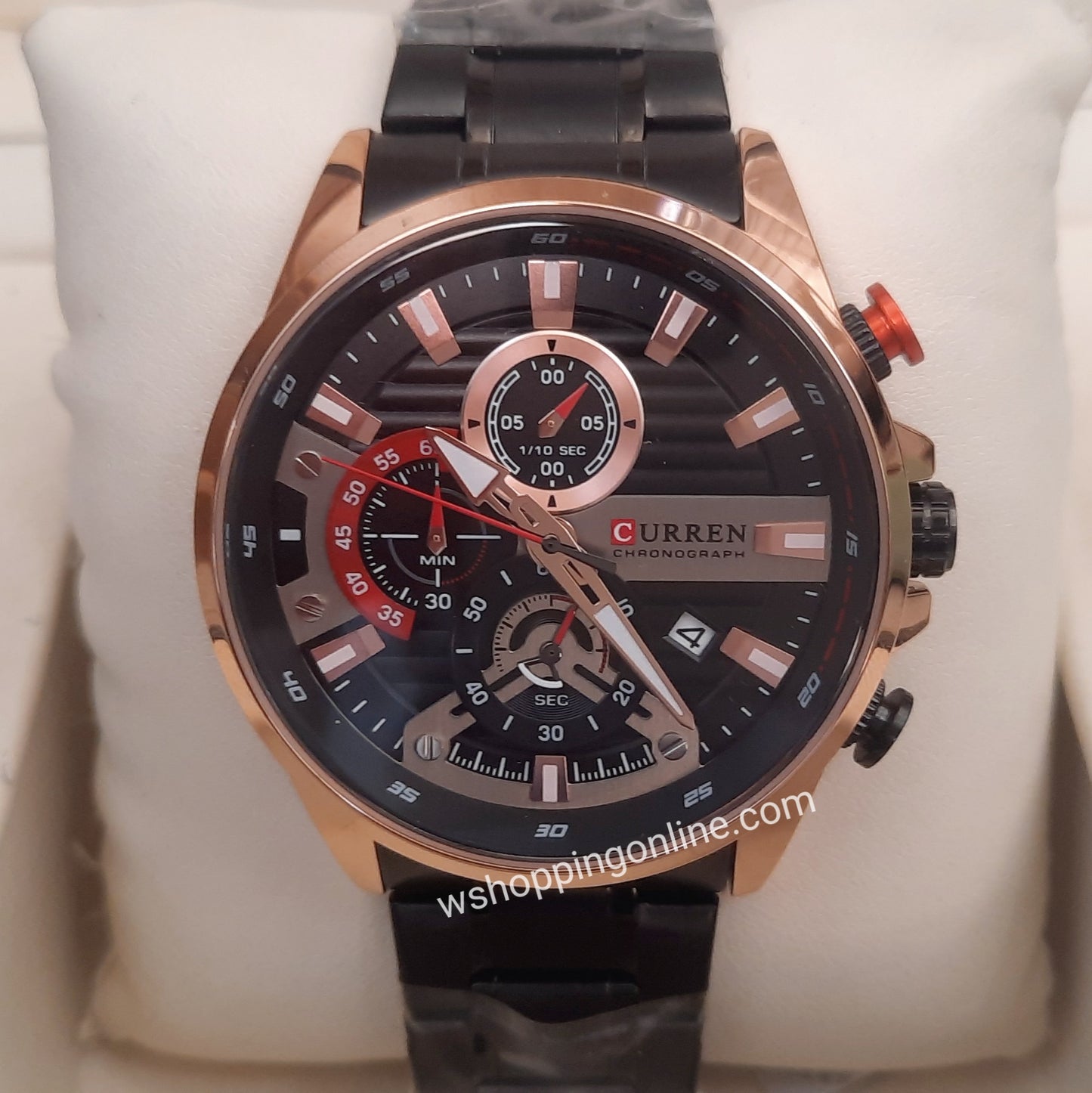 Curren black Golden New Orignal Chronograph Working Watch