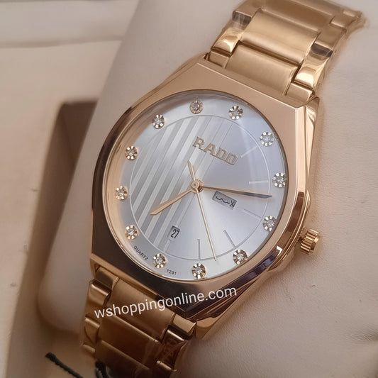 Golden Silver Day-Date Watch