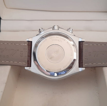 Brown Dial Strap Chronograph Working Watch