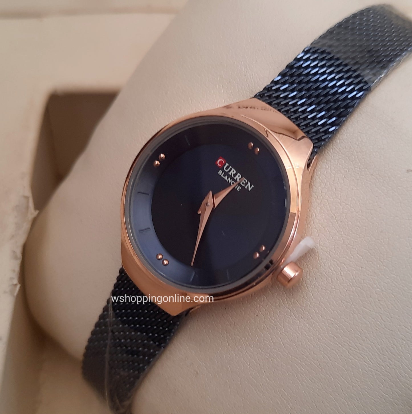 Curren Copper Blue Chain Watch