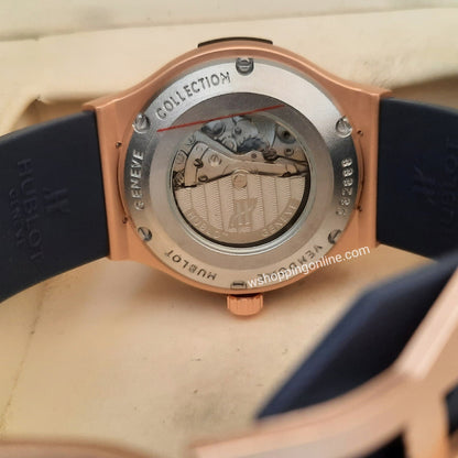 Master Rose Blue Leather Automatic