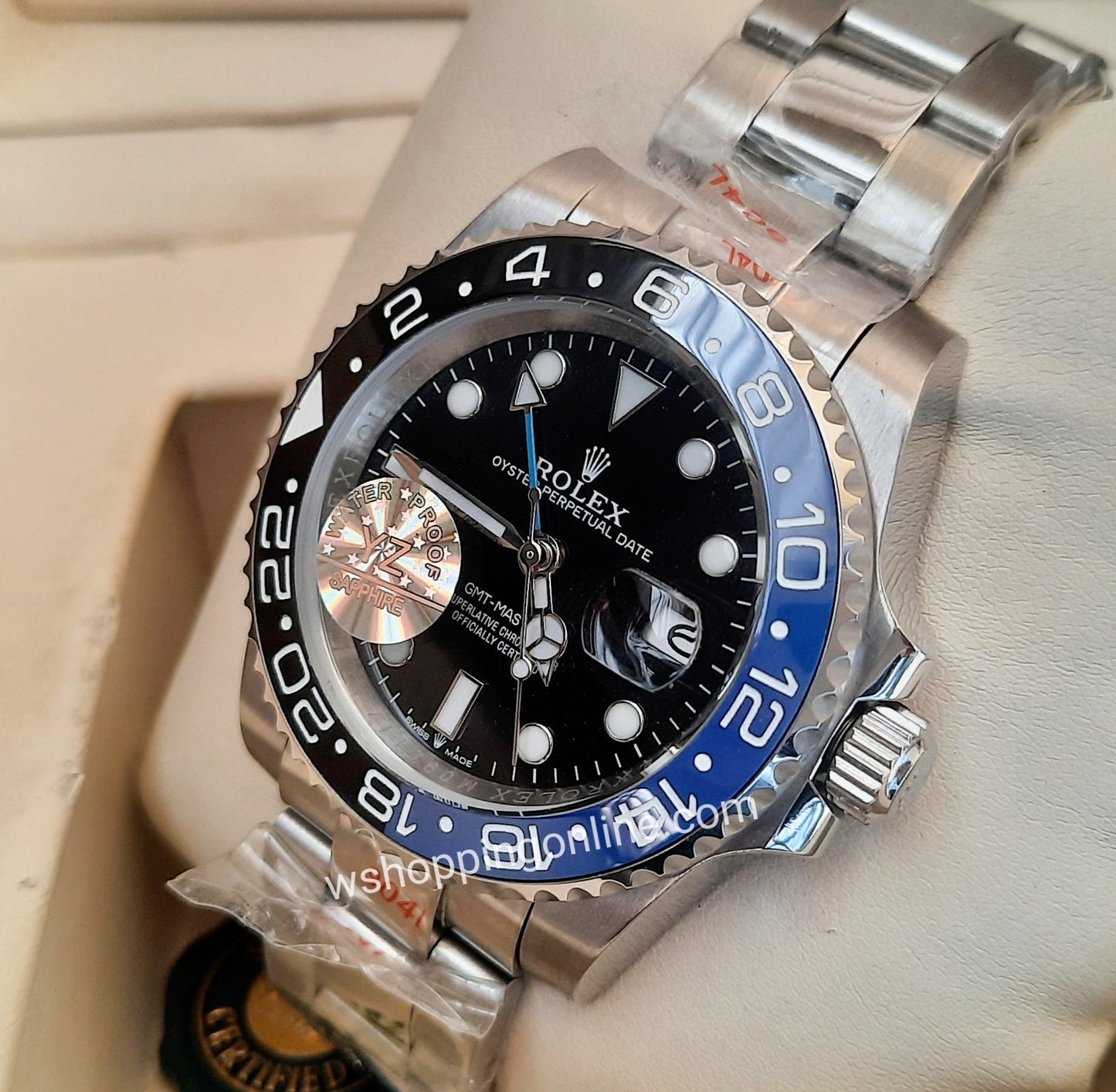 Master GMT Silver Black Blue Automatic Watch