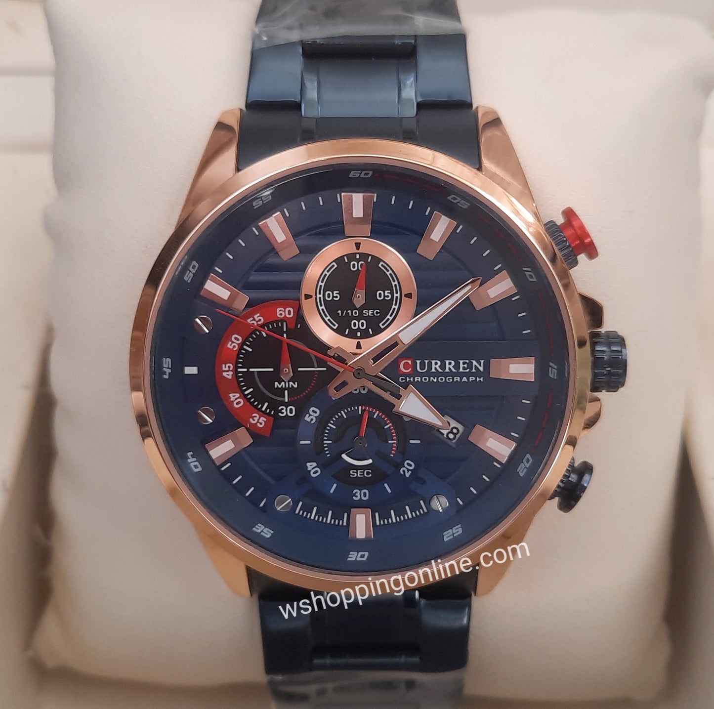 Curren blue New Original Chronograph Working Watch