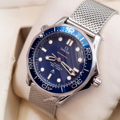 Master Seamaster Silver Blue Automatic Watch