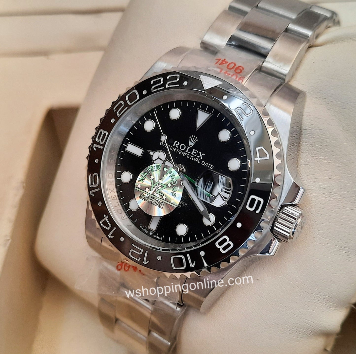 Master GMT Silver Black Automatic Watch