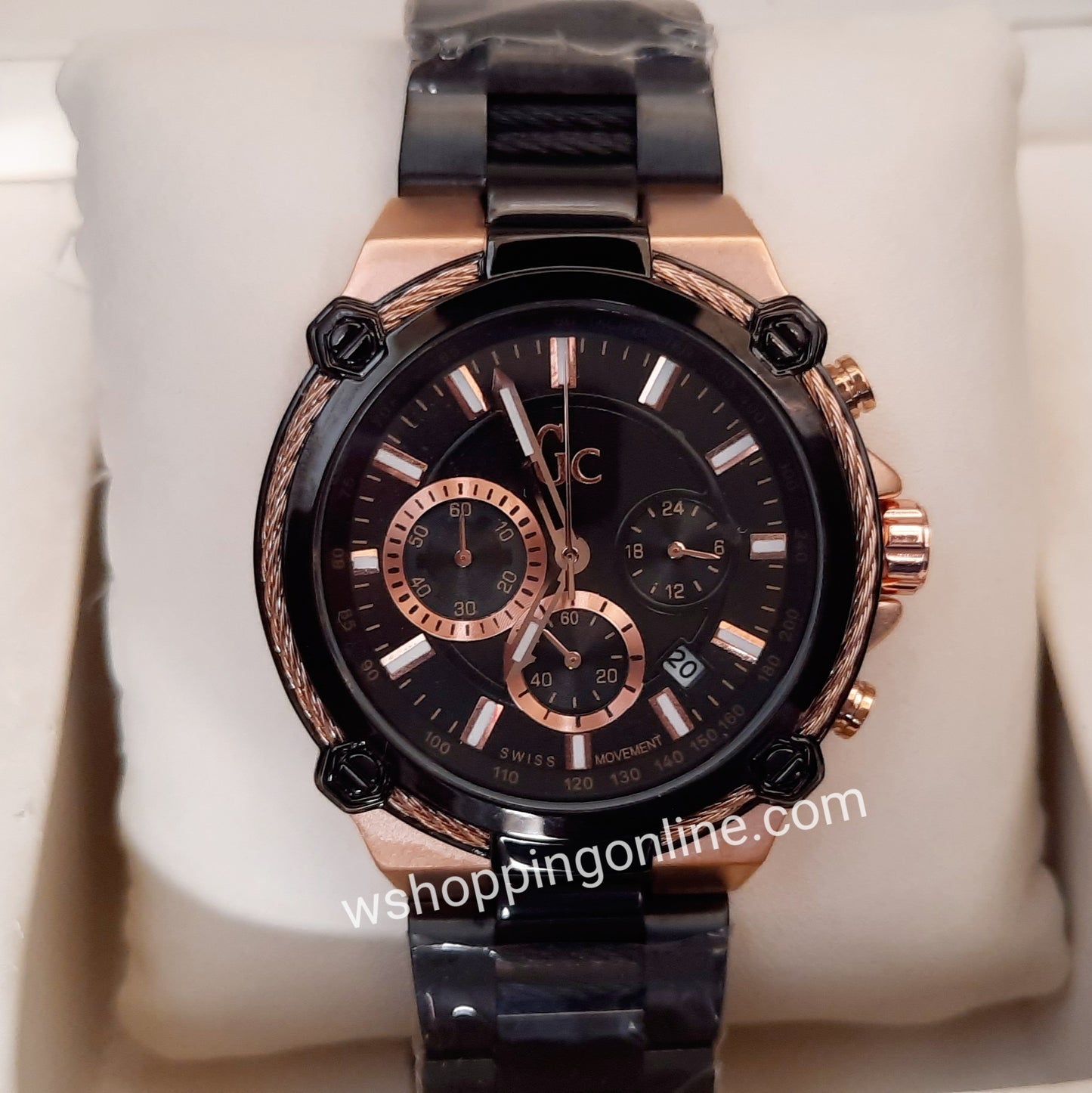 Black Chronograph Working Watch