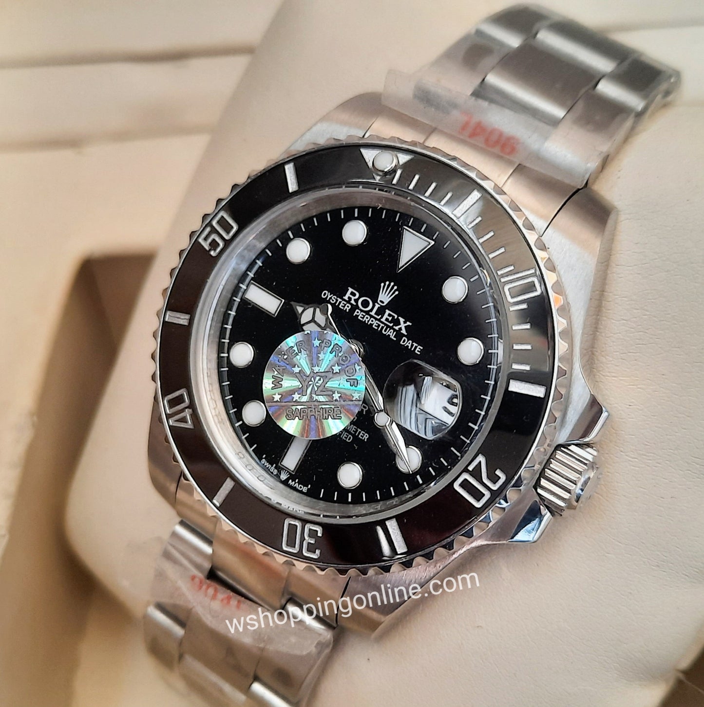 Master Submariner Silver Black Automatic Watch