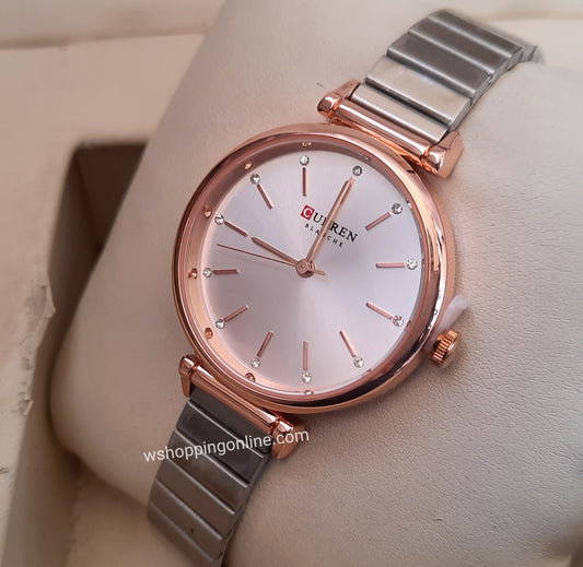 Curren Copper Silver Watch