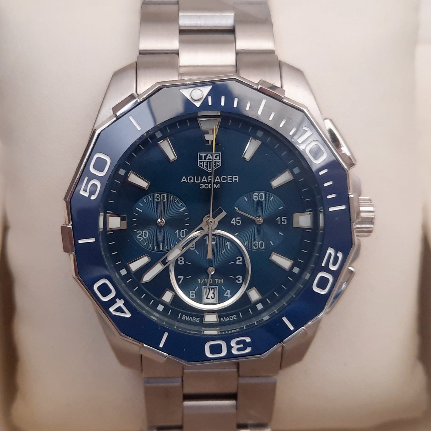 Blue Aquaracer Chain Watch