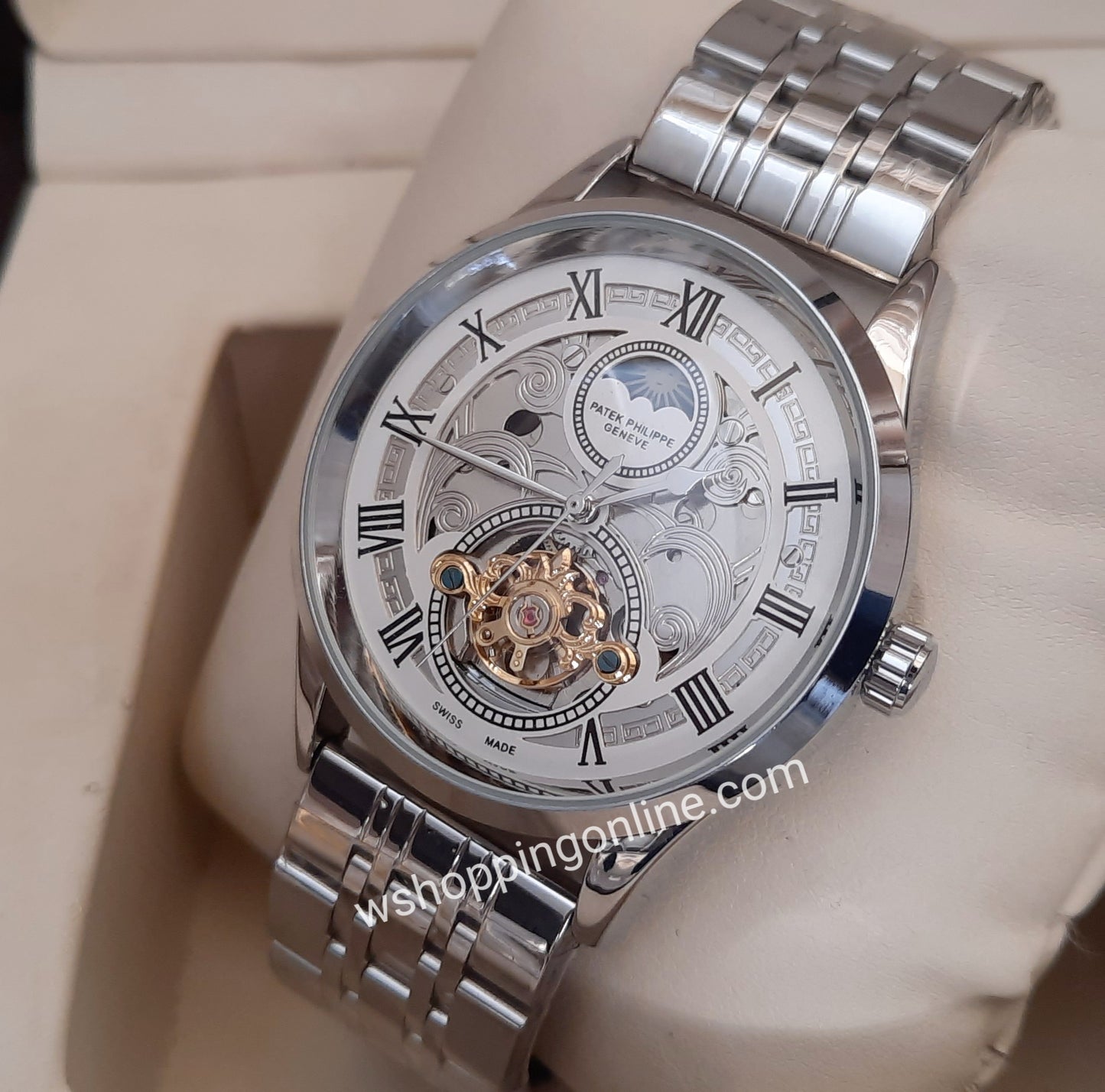 Full Silver Skeleton Automatic