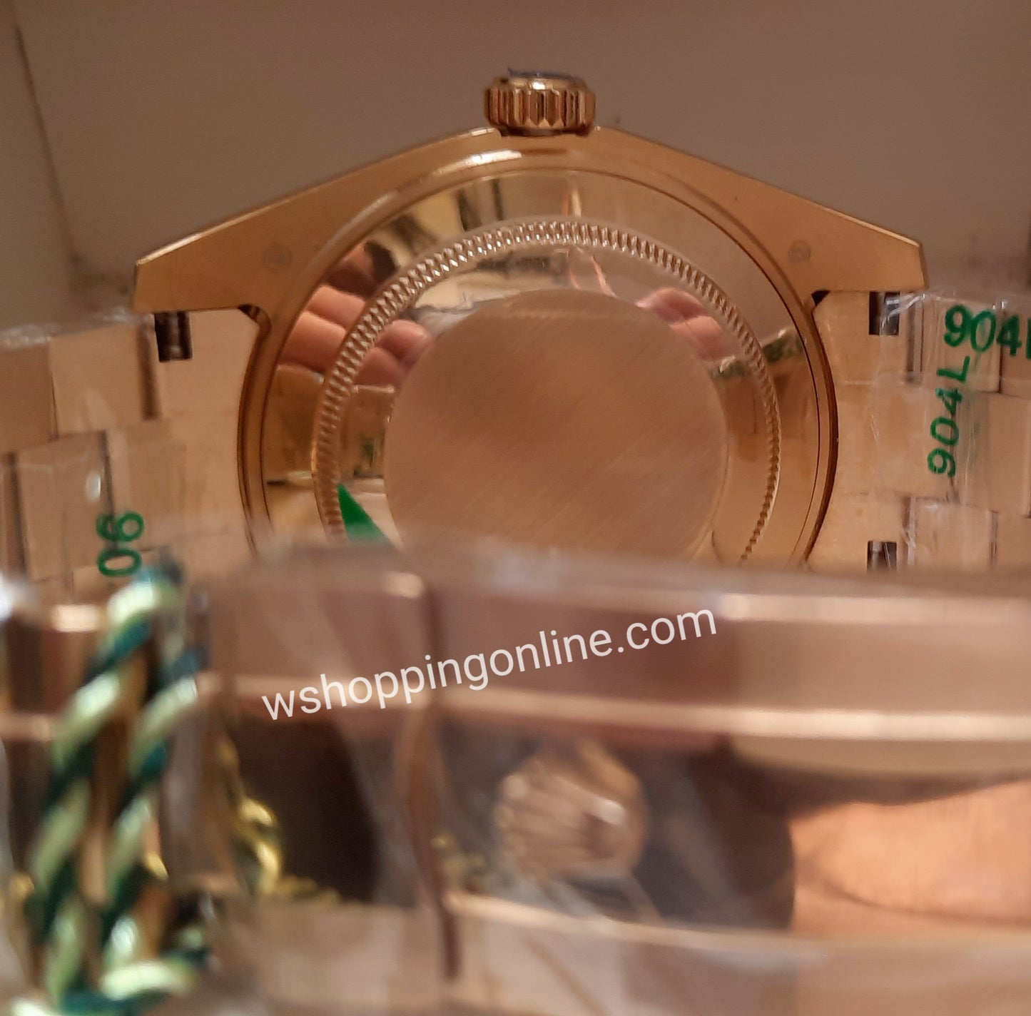 Master Golden Green Daydate Automatic Watch