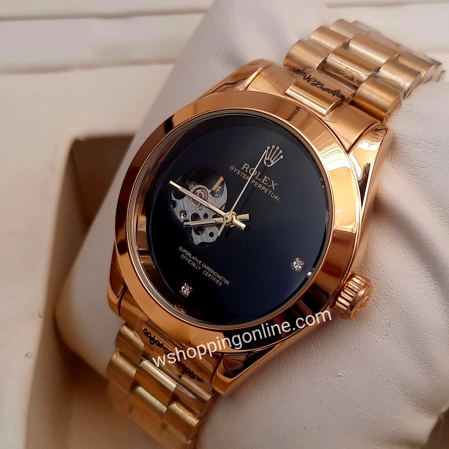 Golden Black Automatic Watch