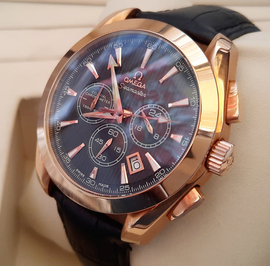 Master Golden Black Chronograph Watch