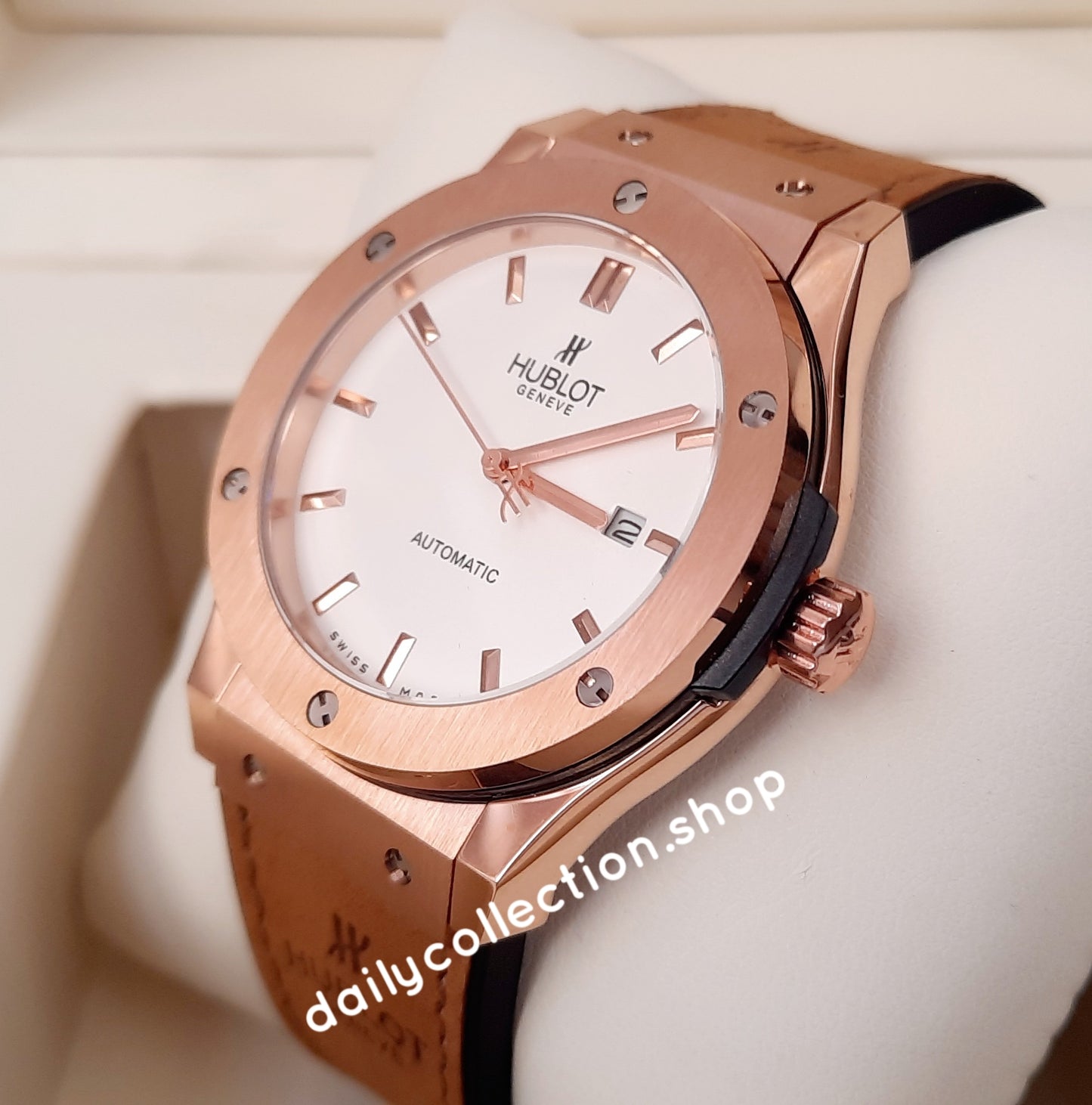 MASTER AUTOMATIC BROWN WHITE WATCH