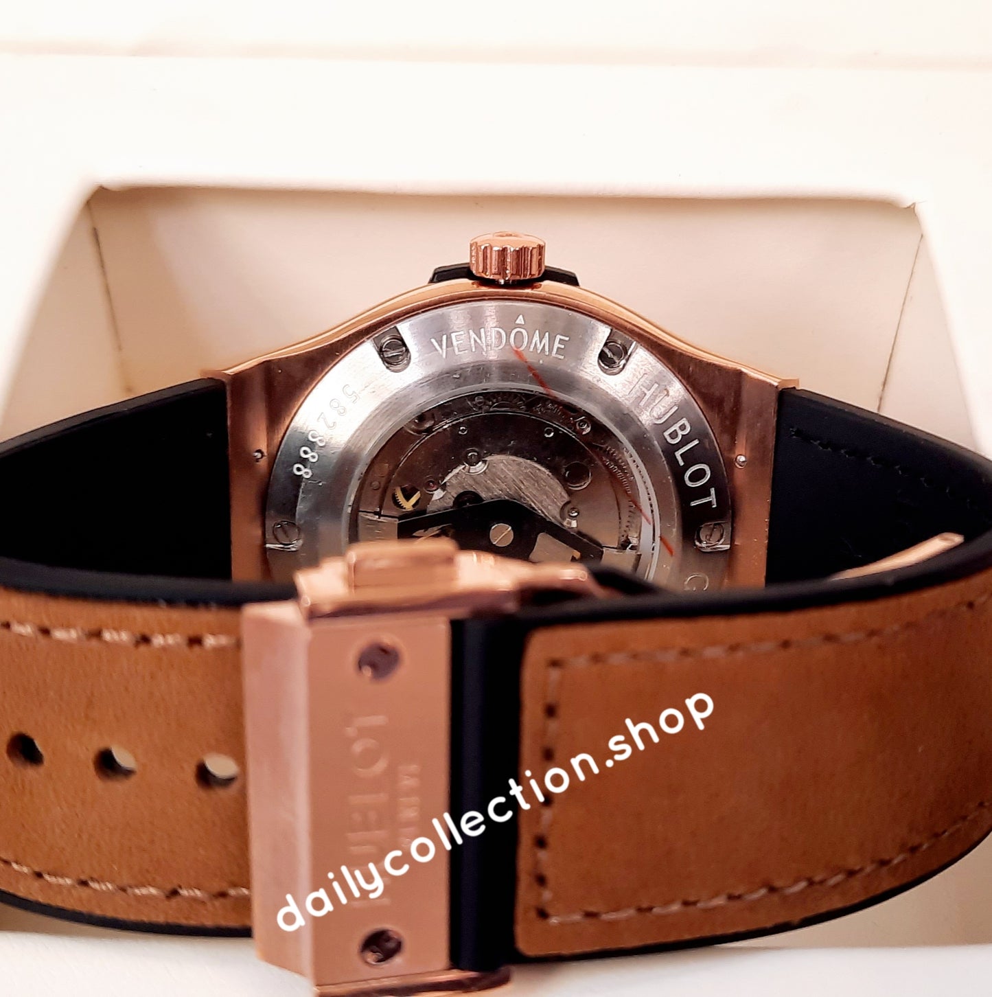 MASTER AUTOMATIC BROWN WHITE WATCH