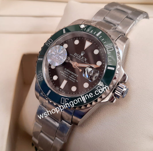 Master Silver Green black Submariner Automatic